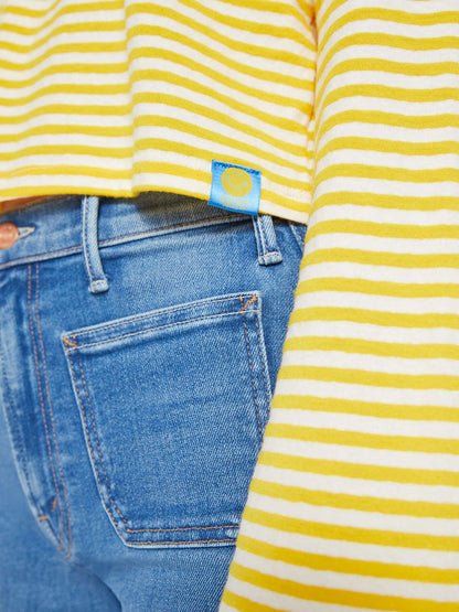 Mother Denim | The Skipper Bell - School Daze Natural & Freesia