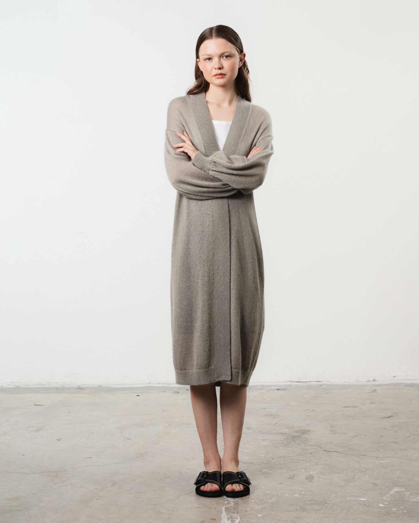 Mr Mittens | Carla Cardigan - Oyster Shell