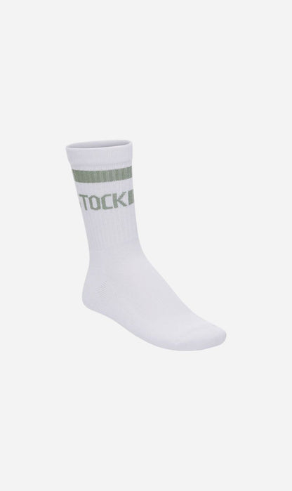 Birkenstock | Cotton Crew Stripe - White