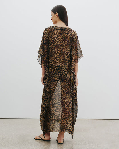 Nili Lotan | Erica Caftan - Vintage Leopard
