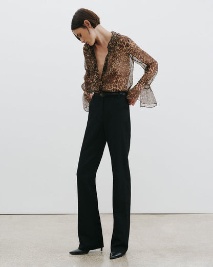 Nili Lotan | Cecily Shirt - Lurex Leopard