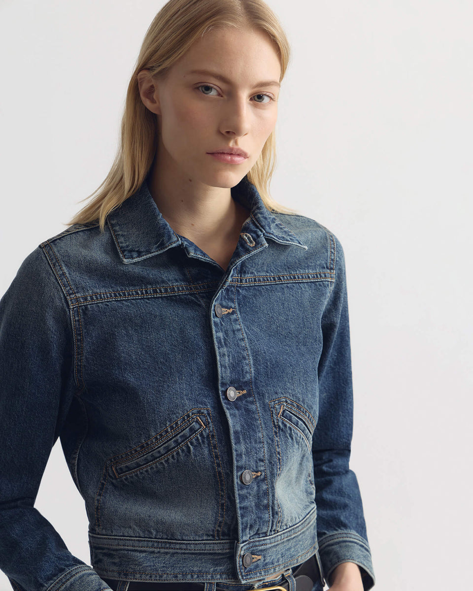 Nili Lotan | Carly Denim Jacket - Simon Wash