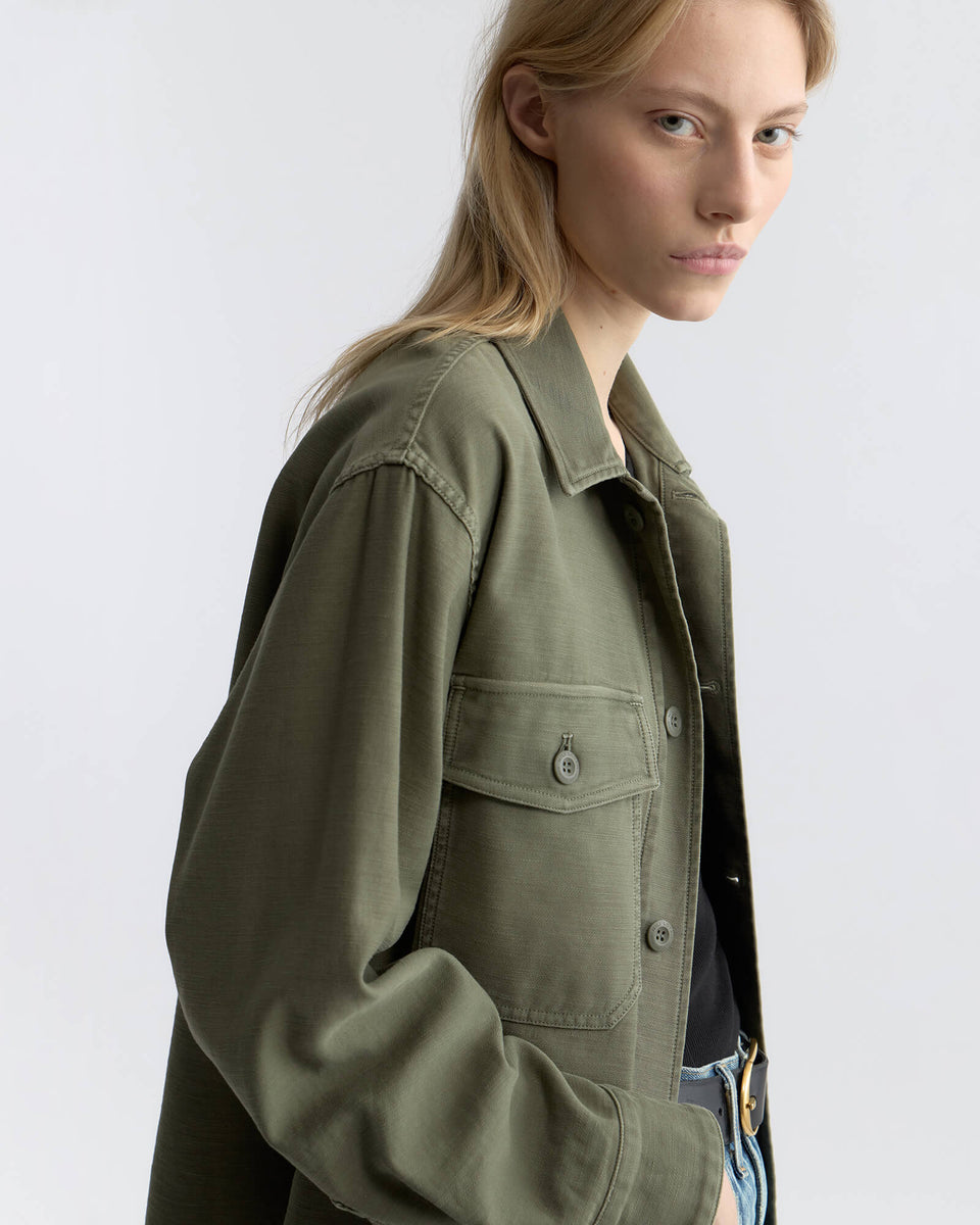 Nili Lotan | Howard Overshirt - Olive Fatigue