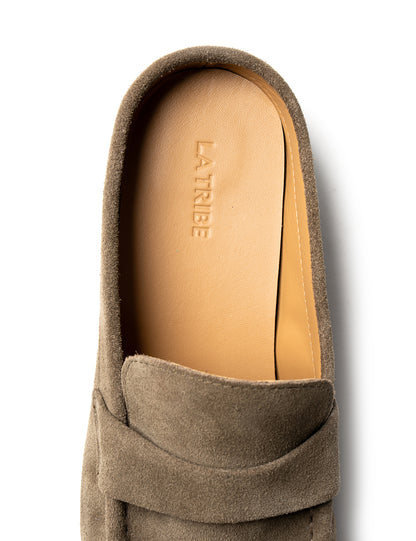 La Tribe | Naomi Mule - Khaki Suede