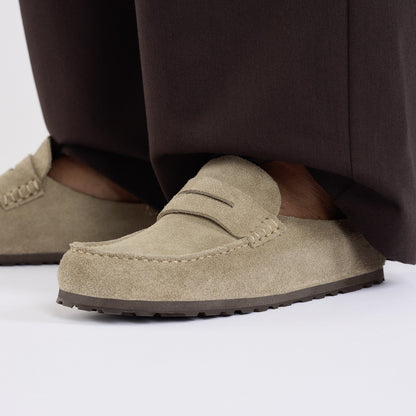 Birkenstock | Naples Wrapped Suede Regular - Taupe