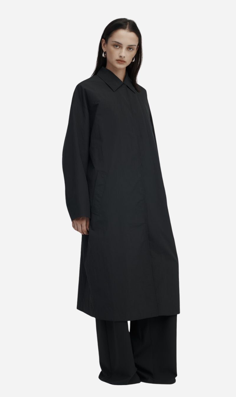 Rebe | Curve Trench - Black