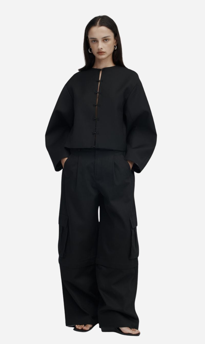 Rebe | Convertible Cargo Trouser - Black