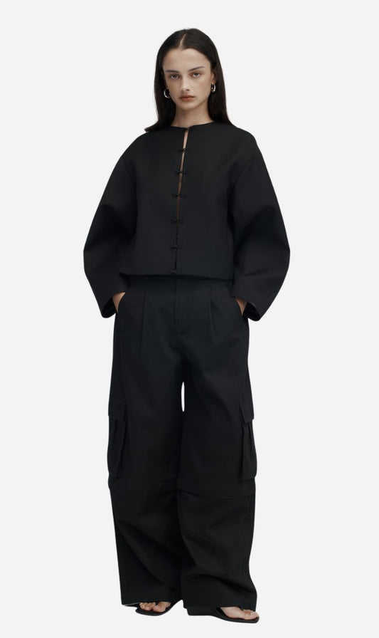 Rebe | Convertible Cargo Trouser - Black