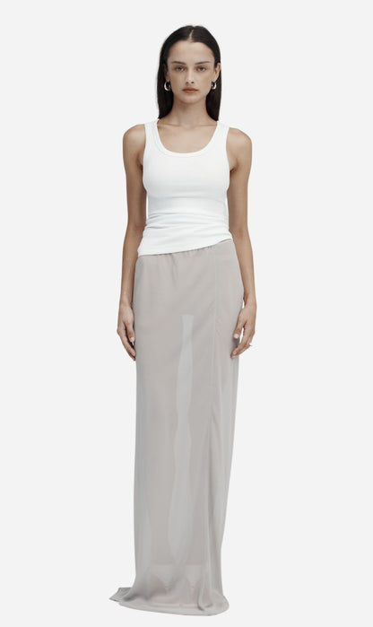 Rebe | Sheer Slip Skirt - Ash