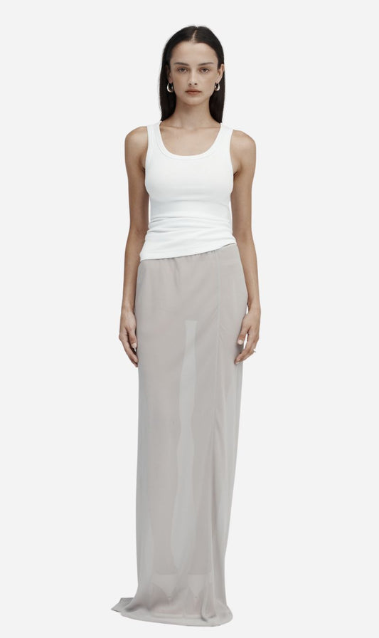 Rebe | Sheer Slip Skirt - Ash