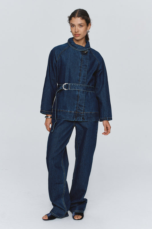 Marle | Oda Jacket - Washed Indigo