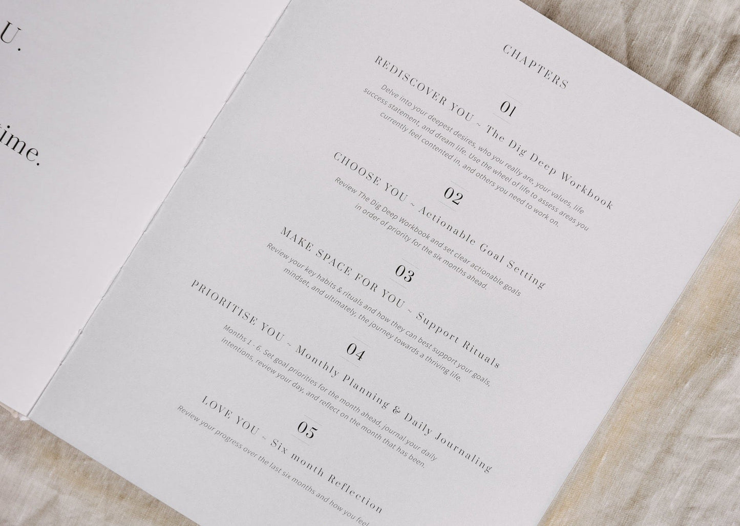 Olive + Page | The Well Being Journal - Sand