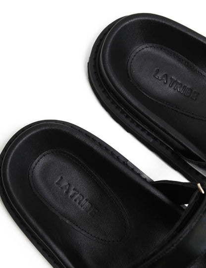 La Tribe | Olive Slide - Black