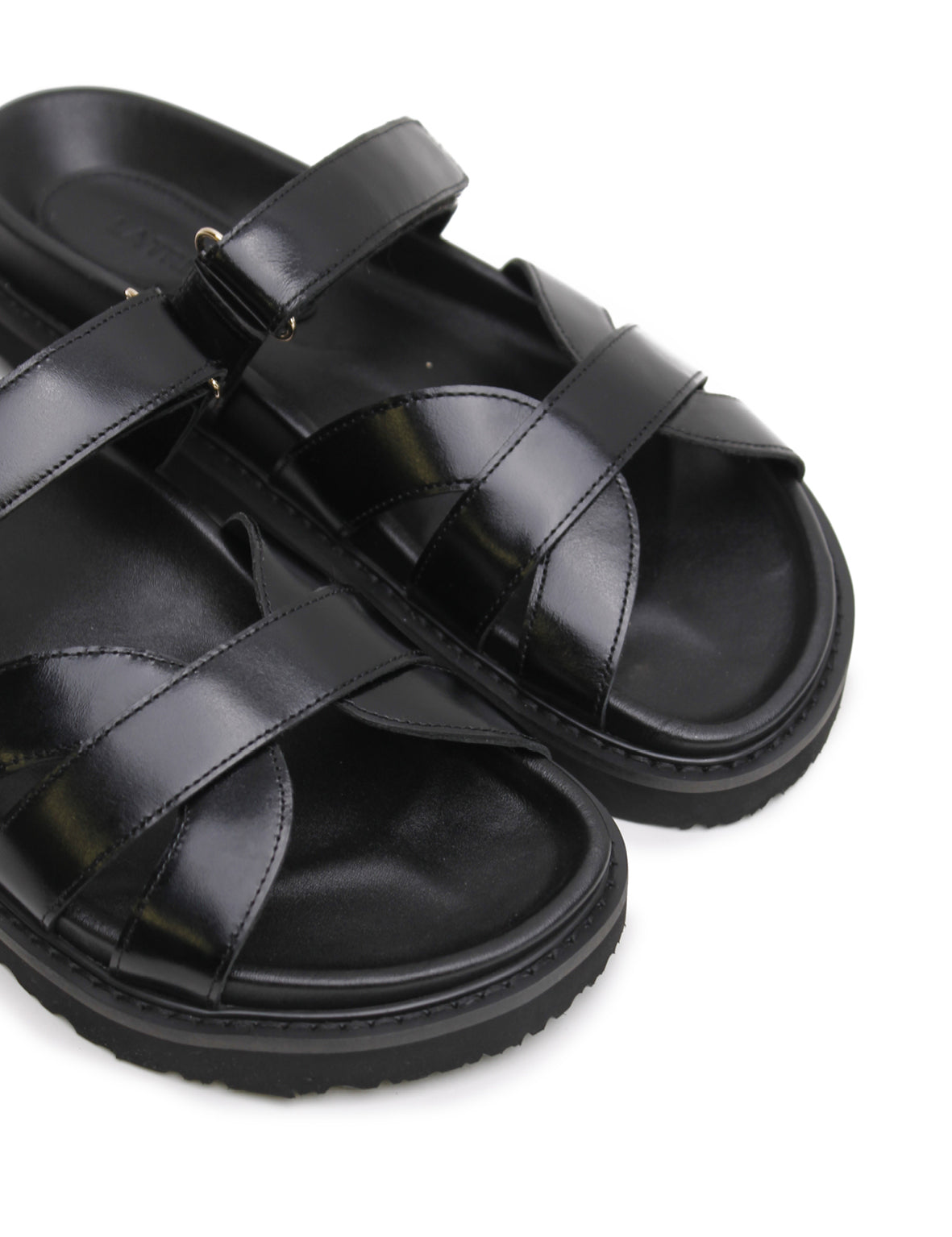 La Tribe | Olive Slide - Black