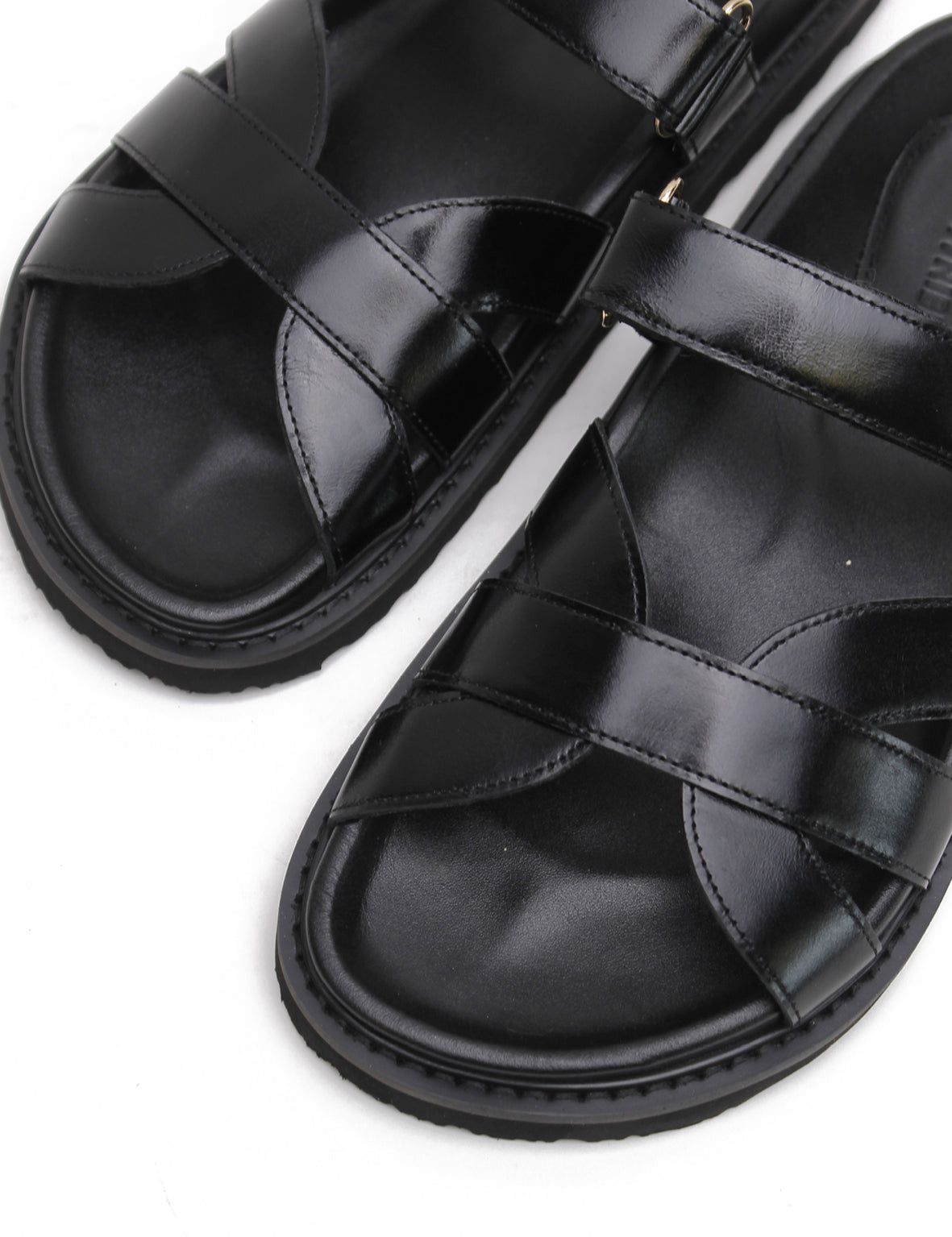 La Tribe | Olive Slide - Black