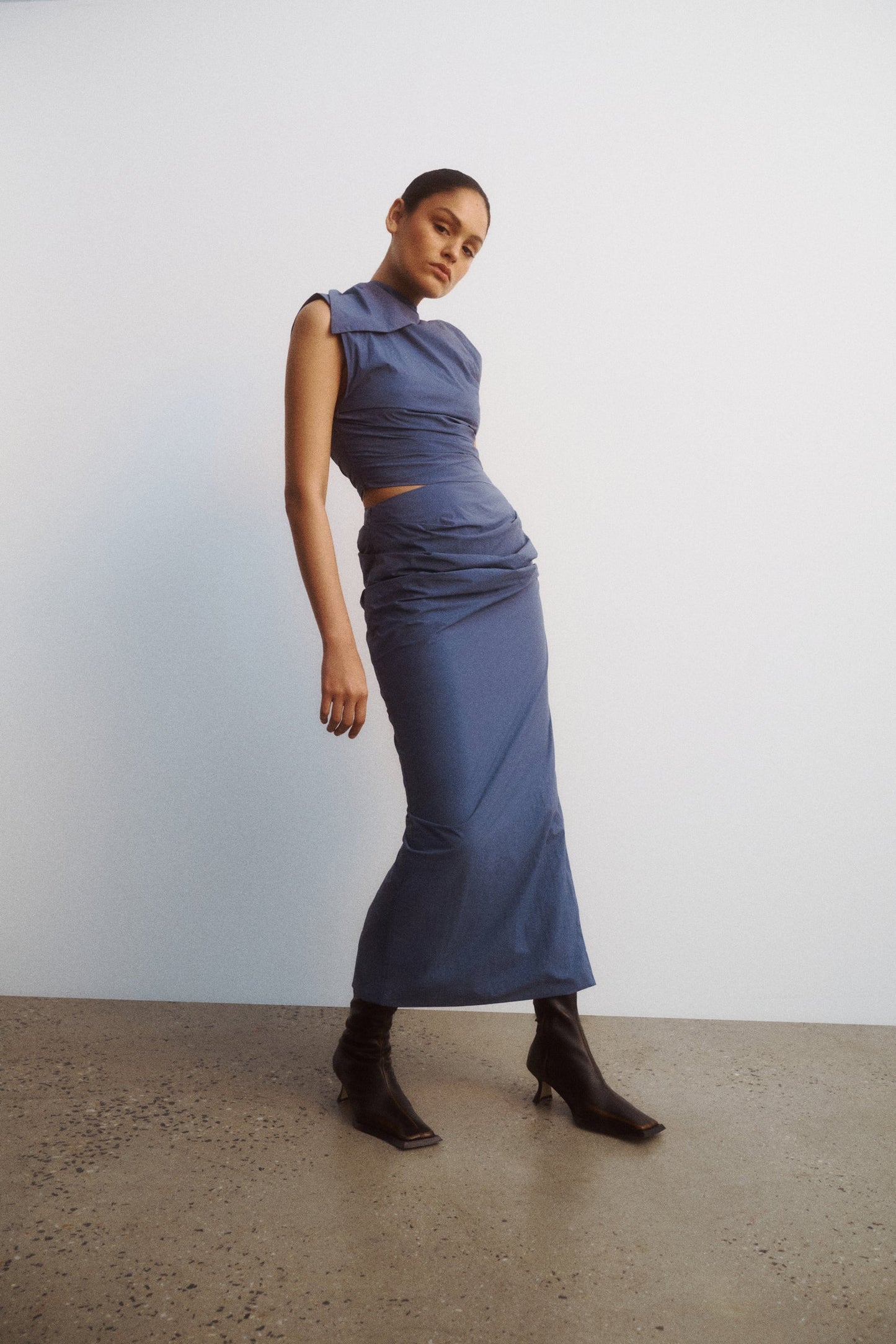 One Of Others | Iliah Dress - Denim Blue