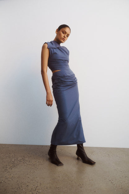 One Of Others | Iliah Dress - Denim Blue