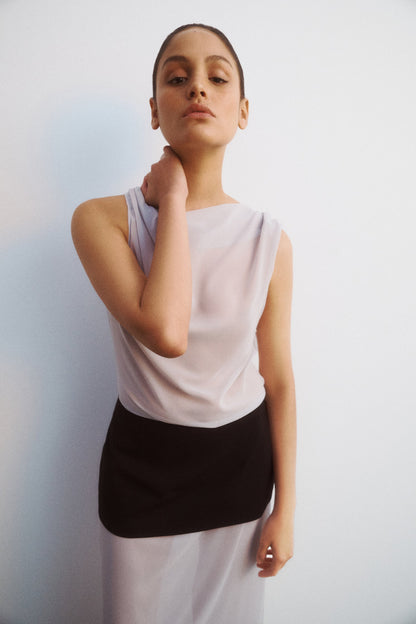One Of Others | Miro Dress - Silver / Black