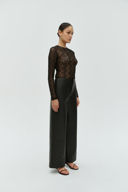 One Of Others | Leo Lace Bodysuit - Black