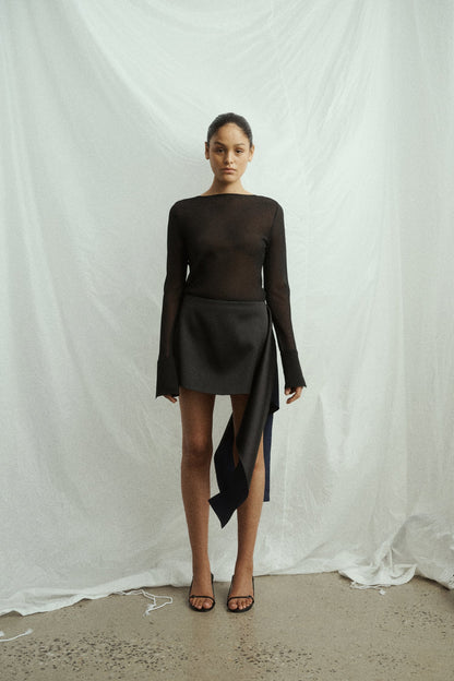 One Of Others | Lowe Mini Skirt - Black / Navy