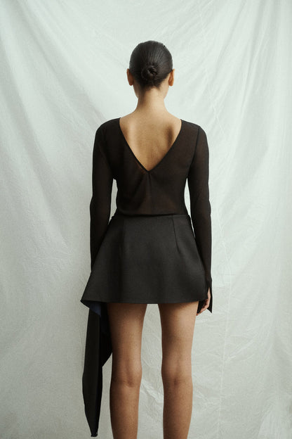 One Of Others | Lowe Mini Skirt - Black / Navy