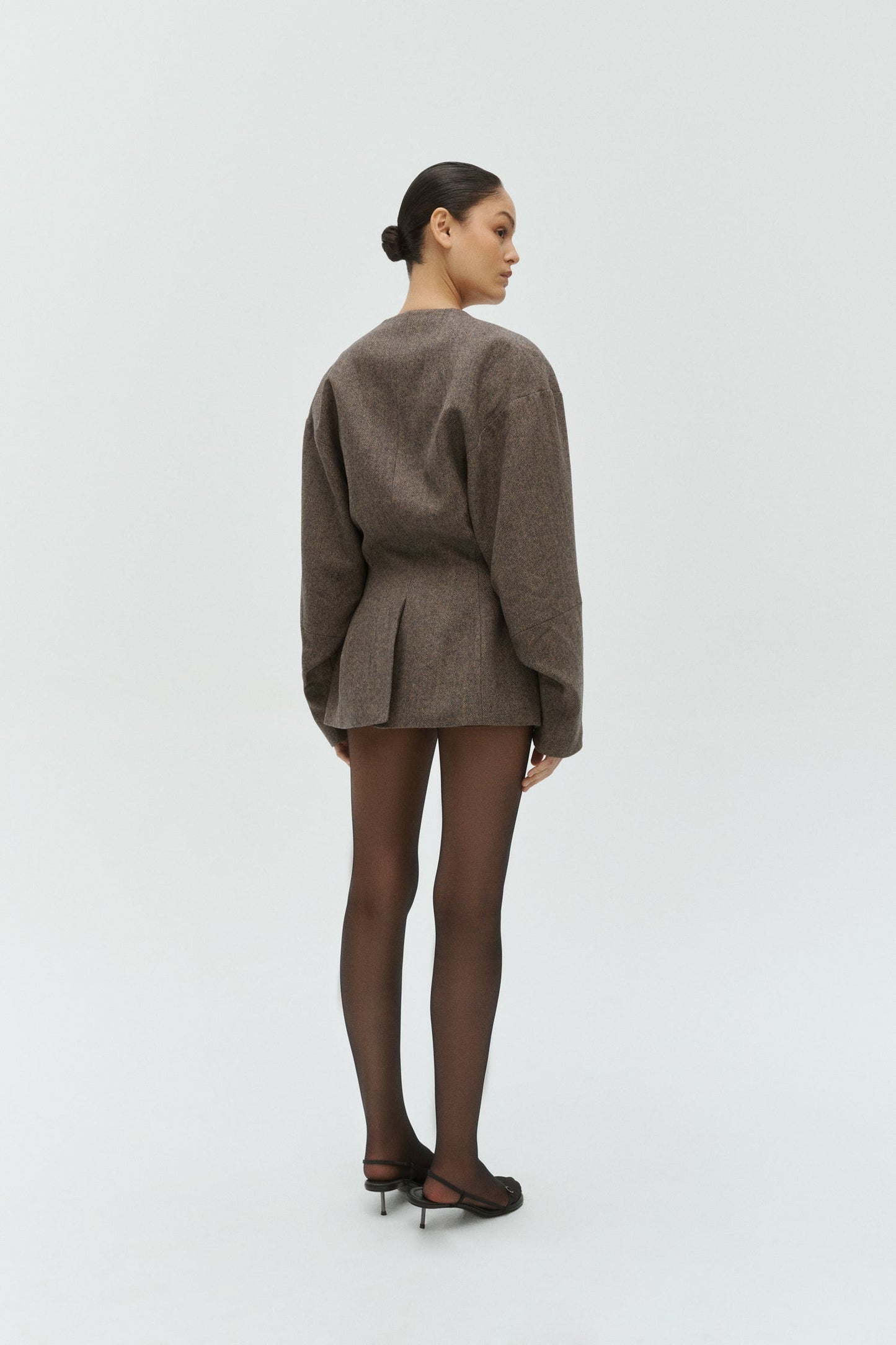 One Of Others | Luca Blazer - Brown / Black