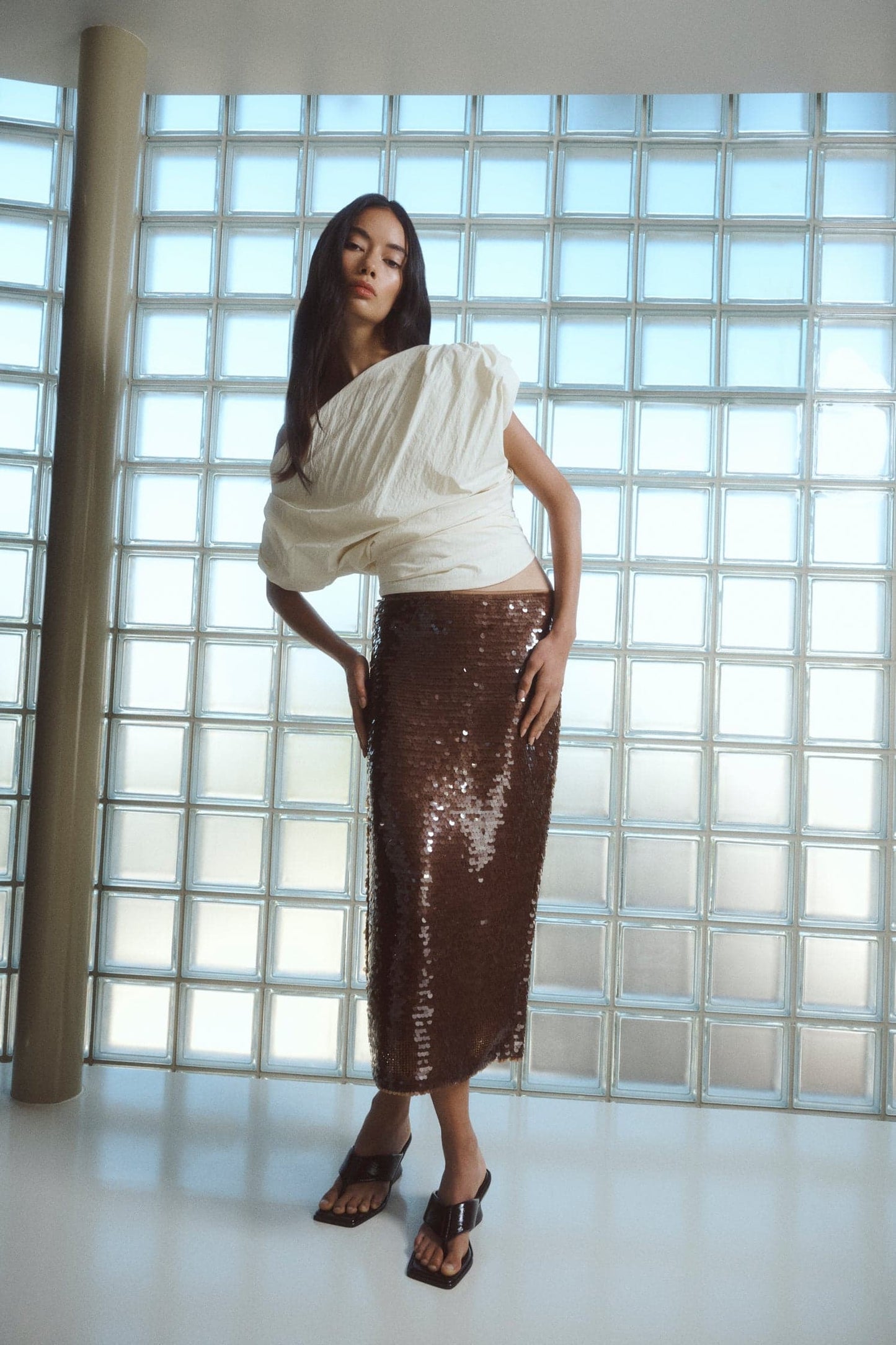 One Of Others | Kendall Skirt - Coffee