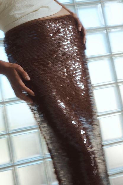 One Of Others | Kendall Skirt - Coffee