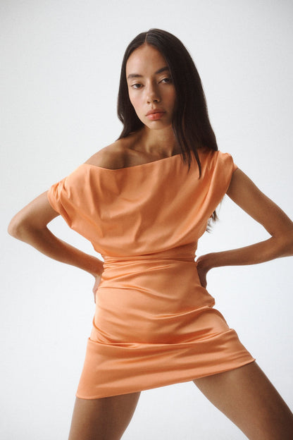 One Of Others | Rhode Mini Dress - Tangerine