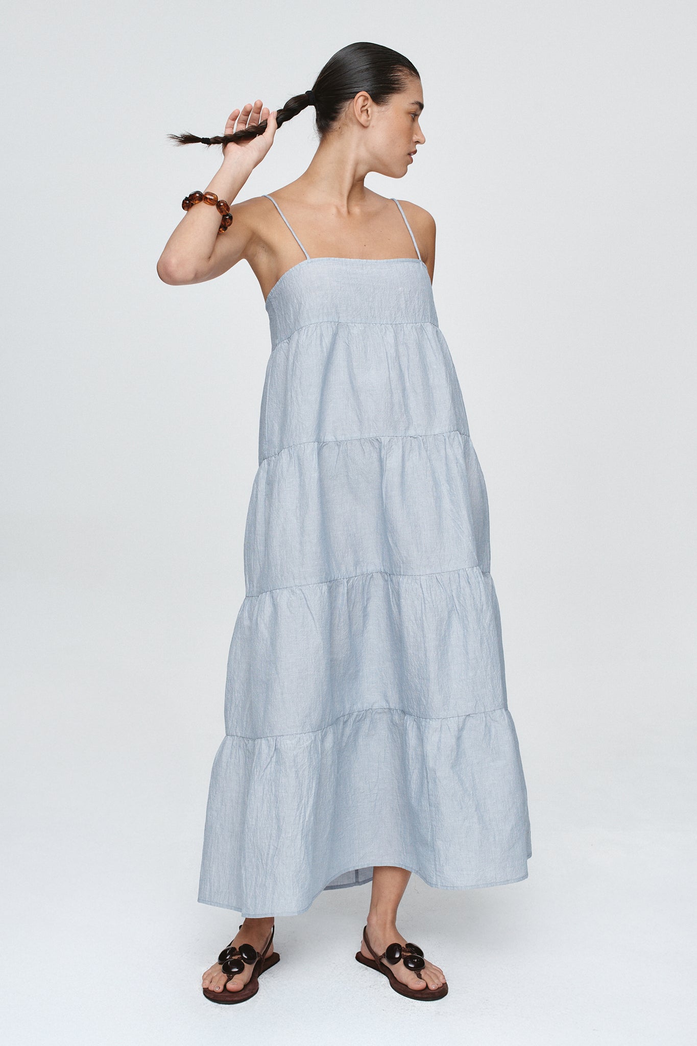 Marle | Ophelia Dress - Bleu Stripe