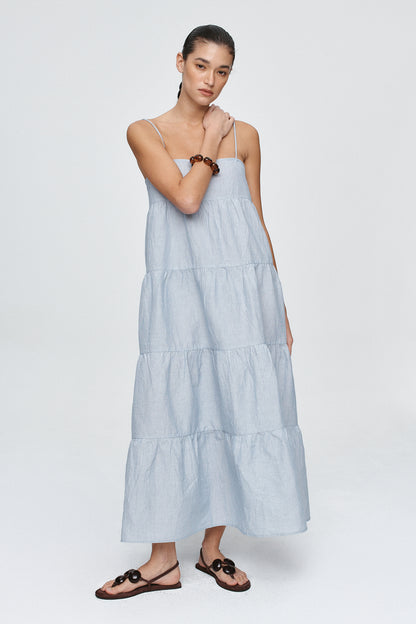 Marle | Ophelia Dress - Bleu Stripe
