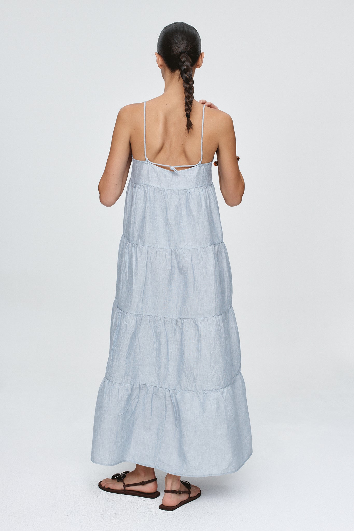 Marle | Ophelia Dress - Bleu Stripe
