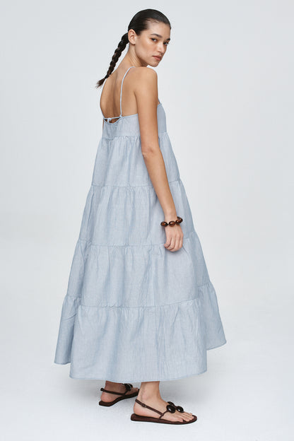 Marle | Ophelia Dress - Bleu Stripe