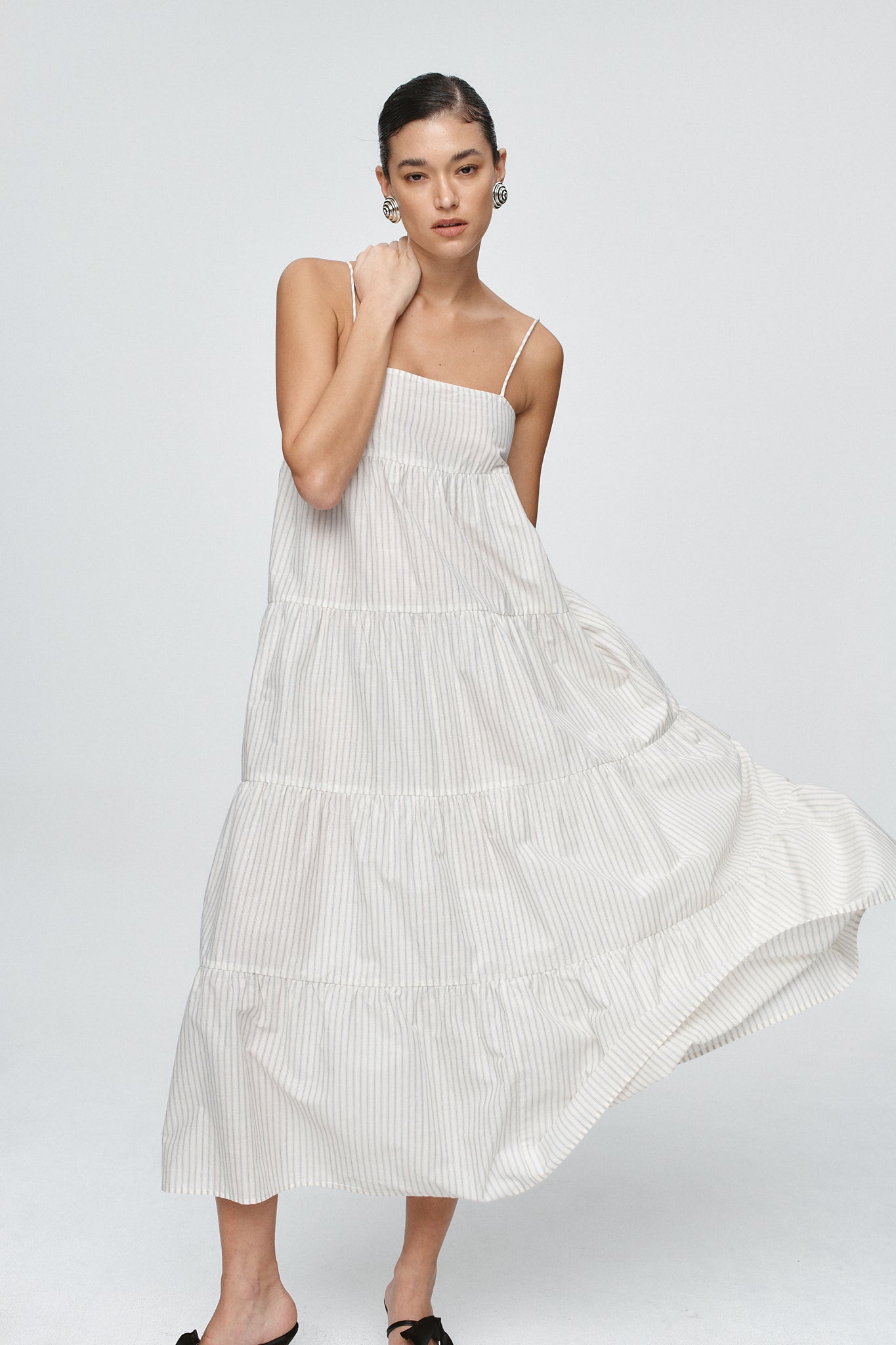 Marle | Ophelia Dress - Pin Stripe