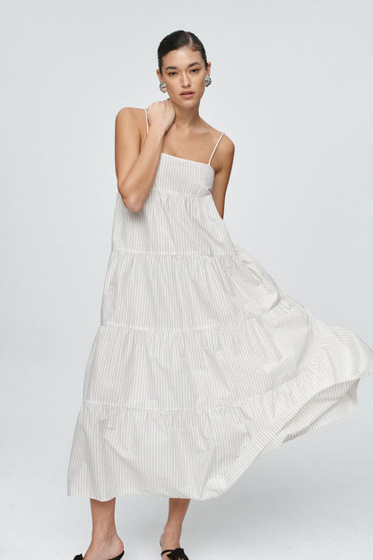Marle | Ophelia Dress - Pin Stripe