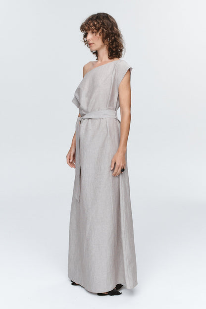 Marle | Oscar Dress - Chocolate Stripe