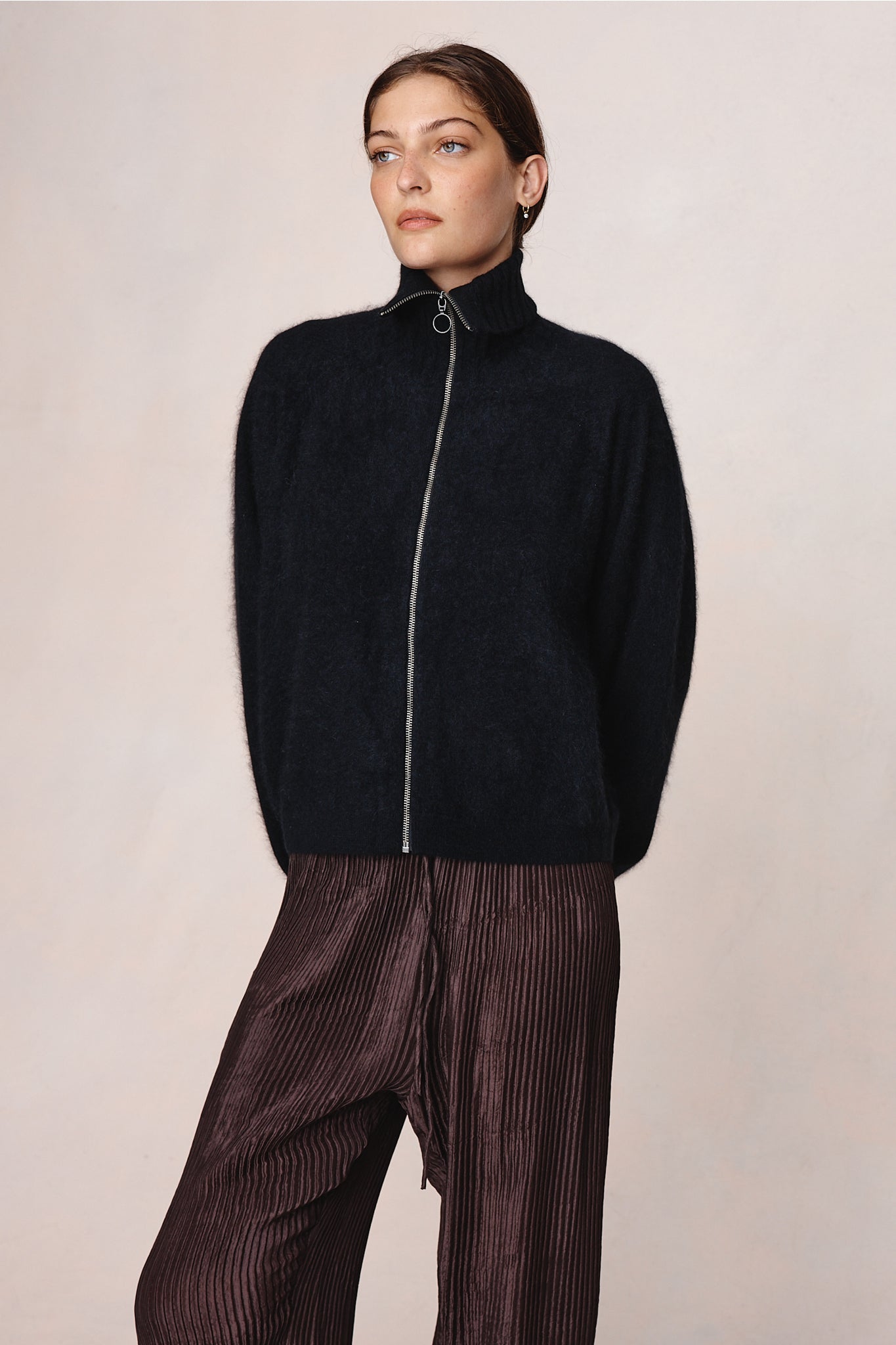 Marle | Oscar Zip Up - Black