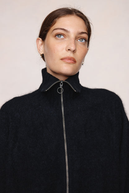 Marle | Oscar Zip Up - Black