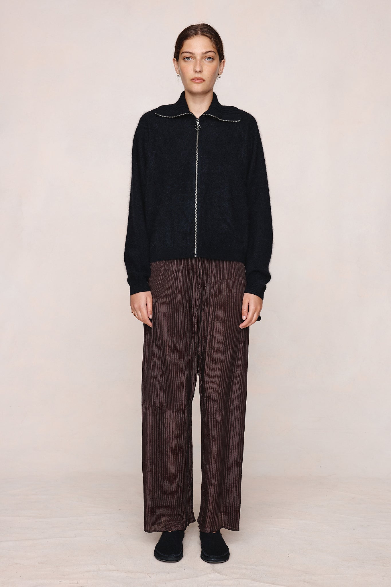 Marle | Oscar Zip Up - Black