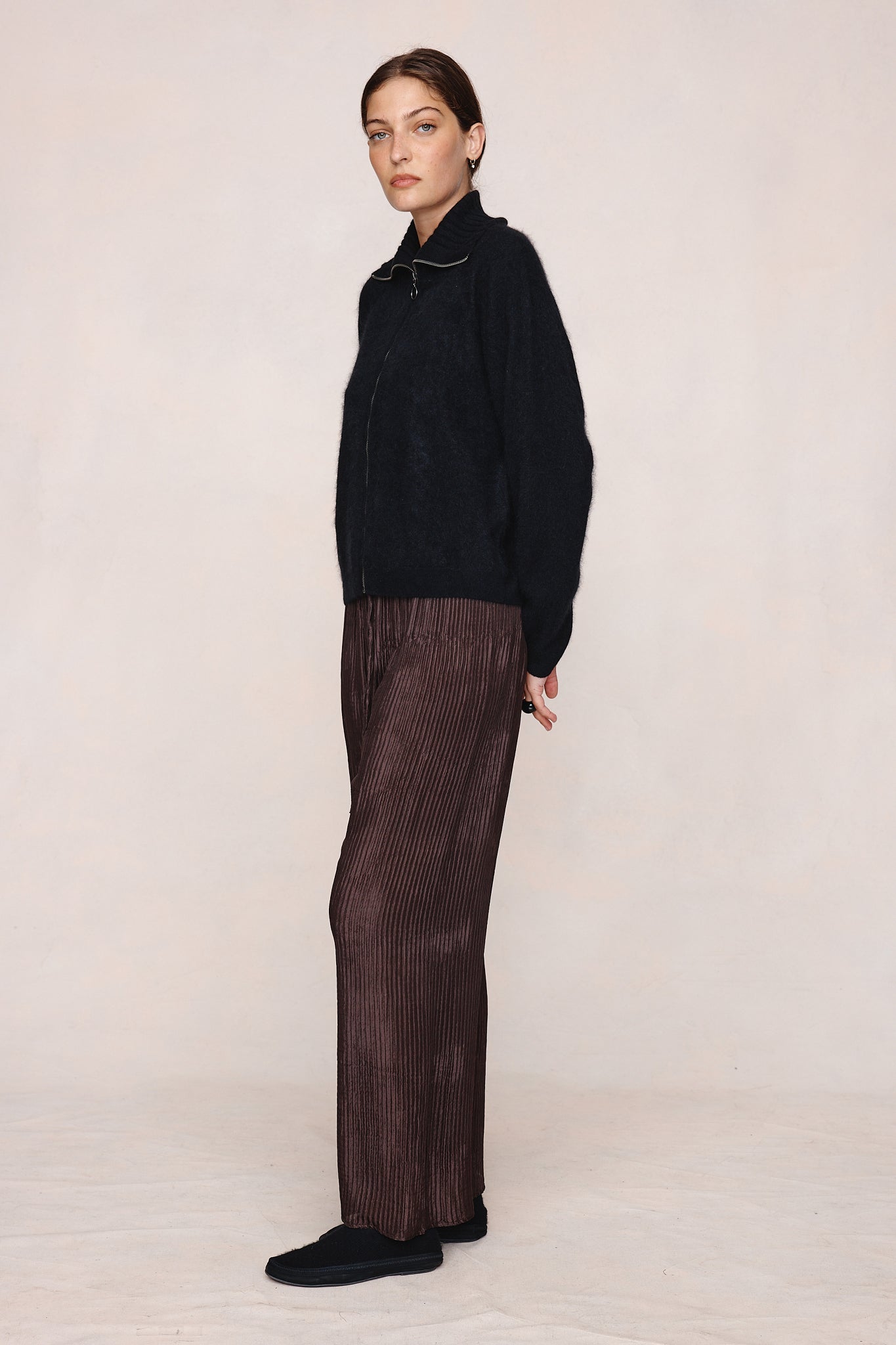 Marle | Oscar Zip Up - Black