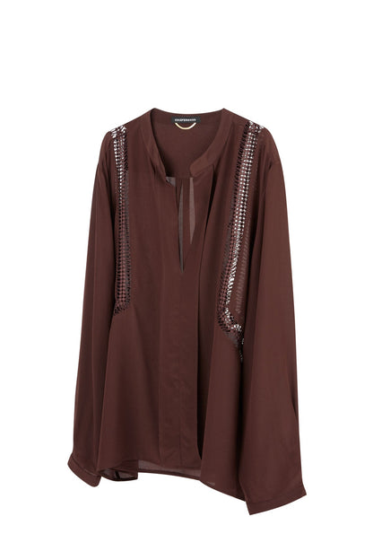 Knuefermann | Oversized Lattice Shirt - Port