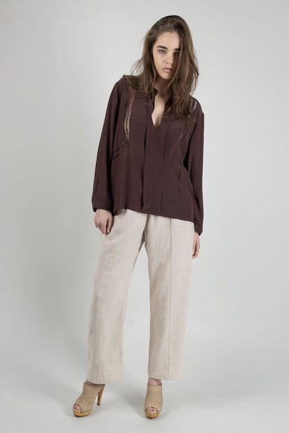 Knuefermann | Oversized Lattice Shirt - Port