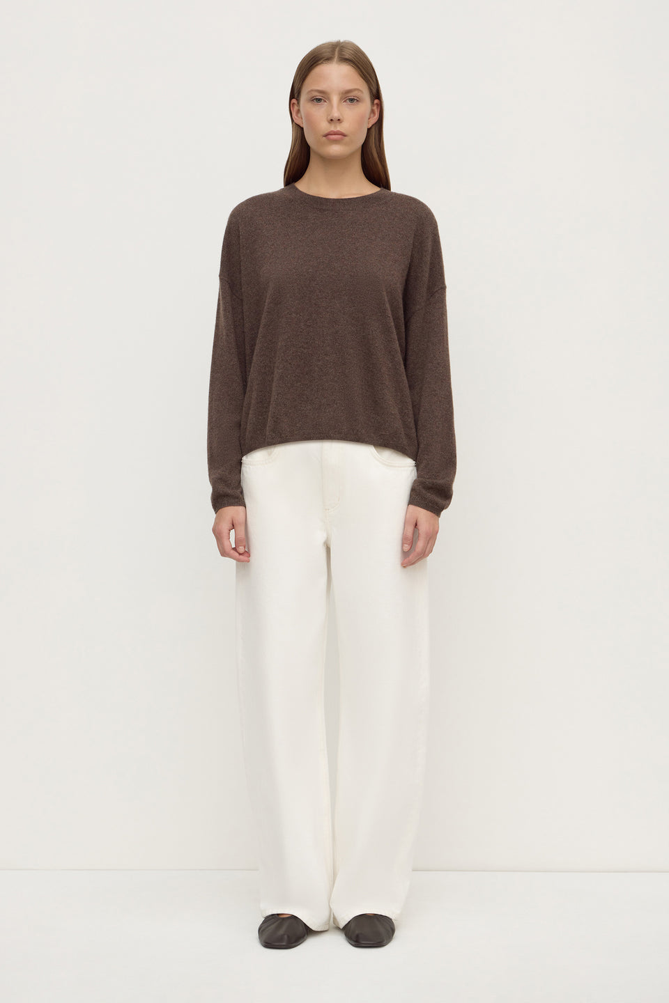 Assembly Label | Odelle Cashmere Knit - Ganache Marle