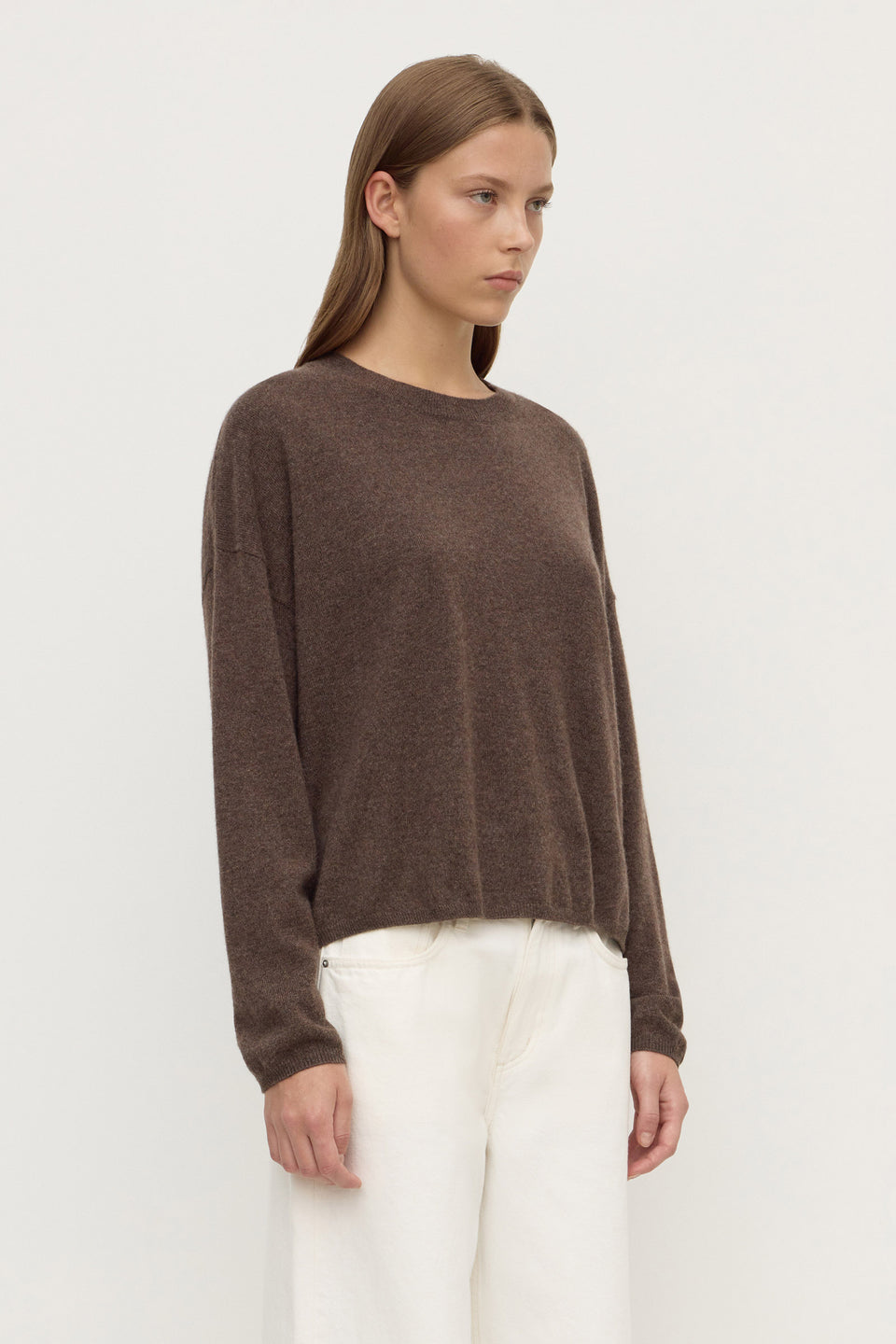 Assembly Label | Odelle Cashmere Knit - Ganache Marle
