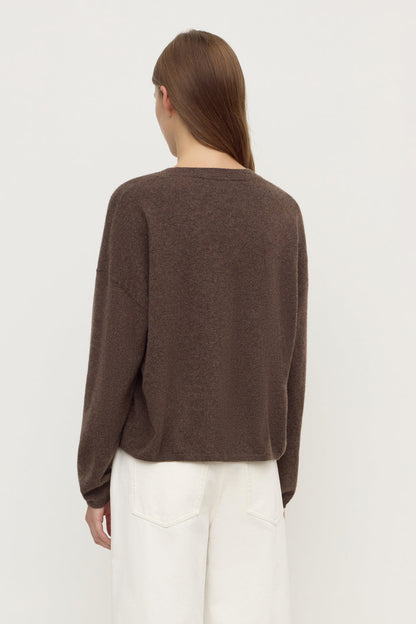 Assembly Label | Odelle Cashmere Knit - Ganache Marle
