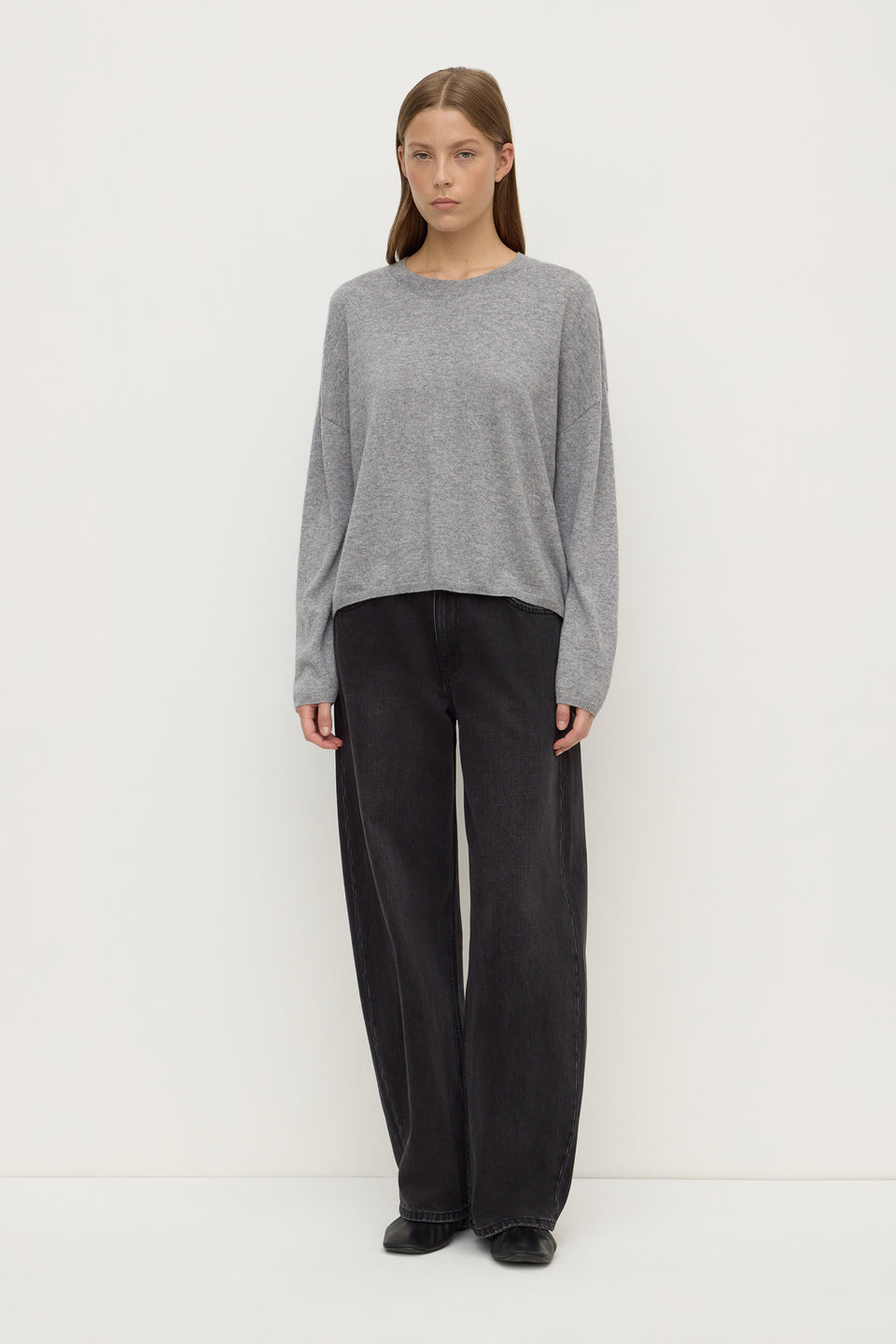 Assembly Label | Odelle Cashmere Knit - Grey Marle