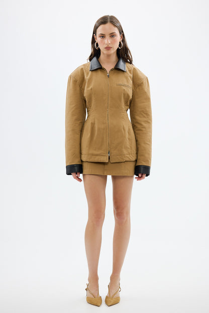 Bubish | Olivia Cinched Country Jacket - Tan