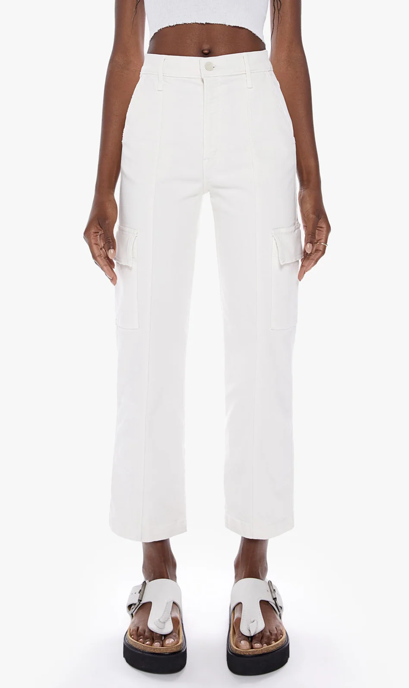 Mother | The Rambler Cargo Ankle -Cream Puffs