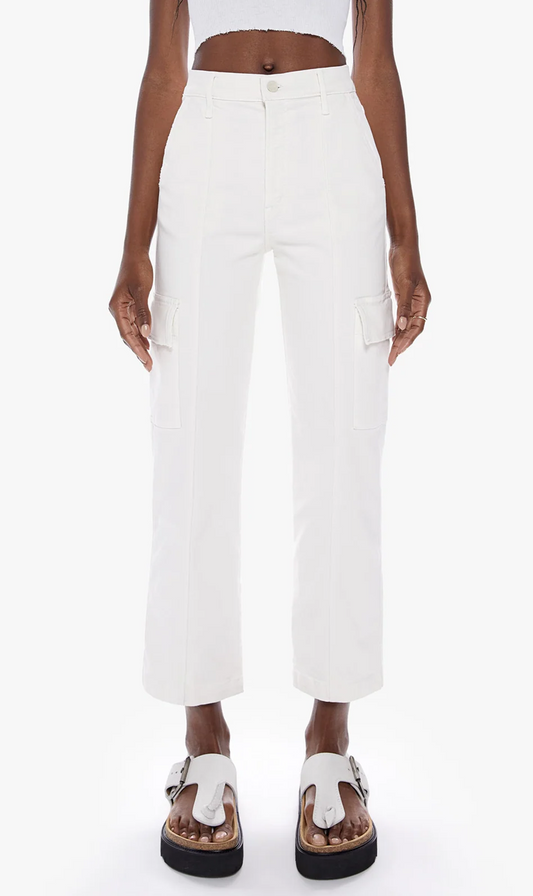 Mother | The Rambler Cargo Ankle -Cream Puffs