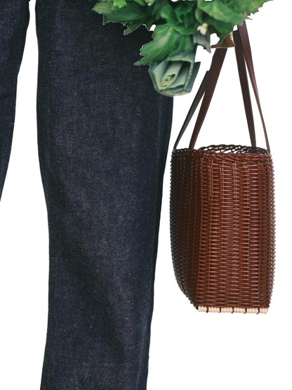 Palorosa | Mini Tote Basket - Chocolate